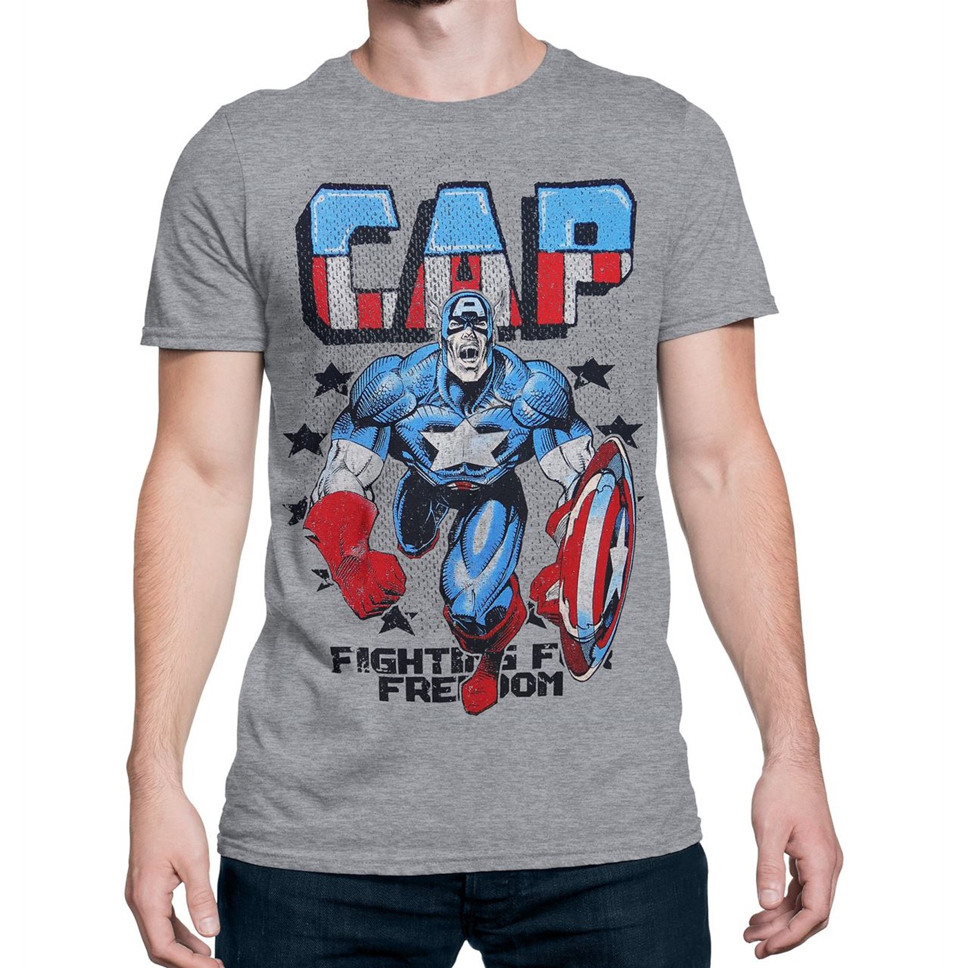Captain America Freedom Fighter Men's T-Shirt