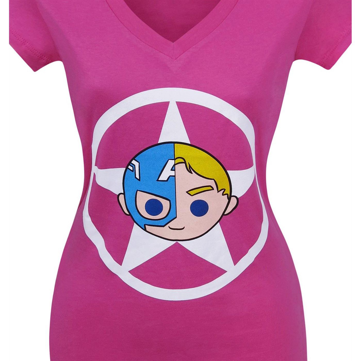 Captain America Iconic Women's V-Neck T-Shirt