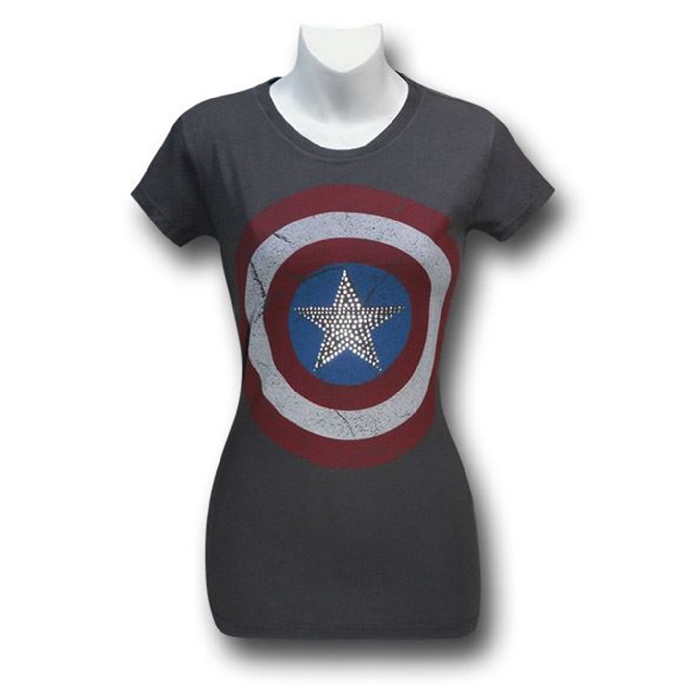 Captain America Juniors Shield Studs T-Shirt