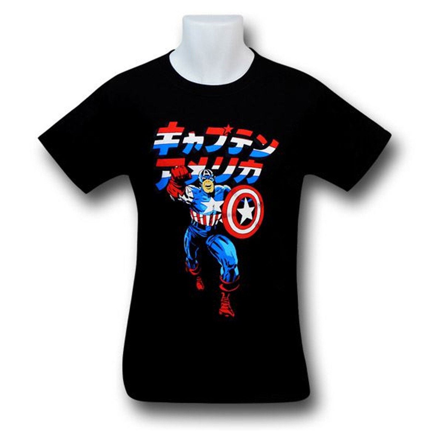 Captain America Japanese Logo T-Shirt