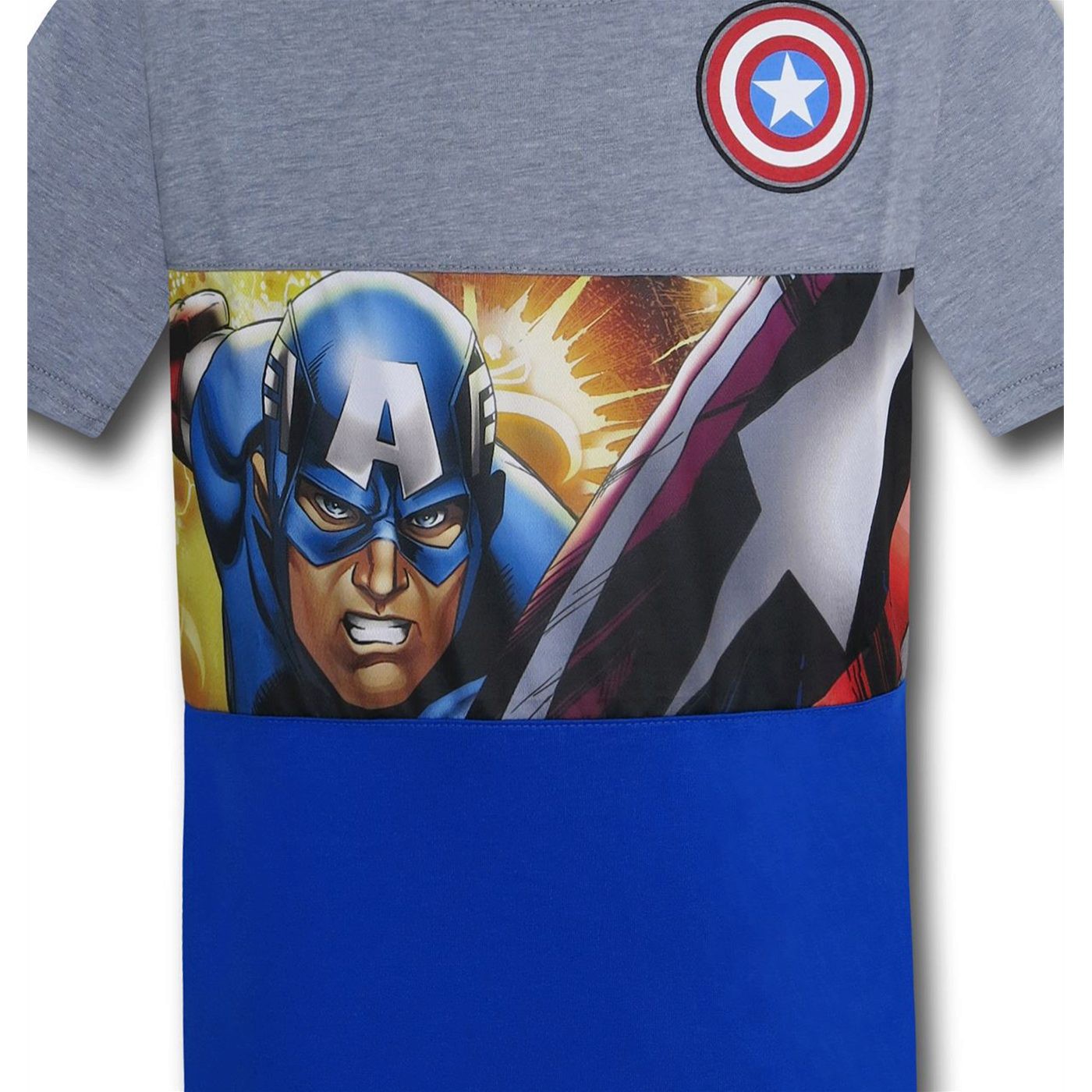 Captain America Kids Action Hero Cut & Sew T-Shirt