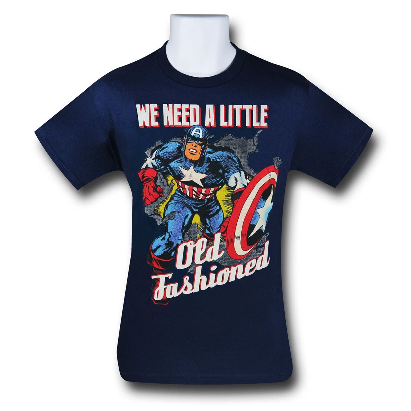 Captain America Old Fashioned 30 Single T-Shirt