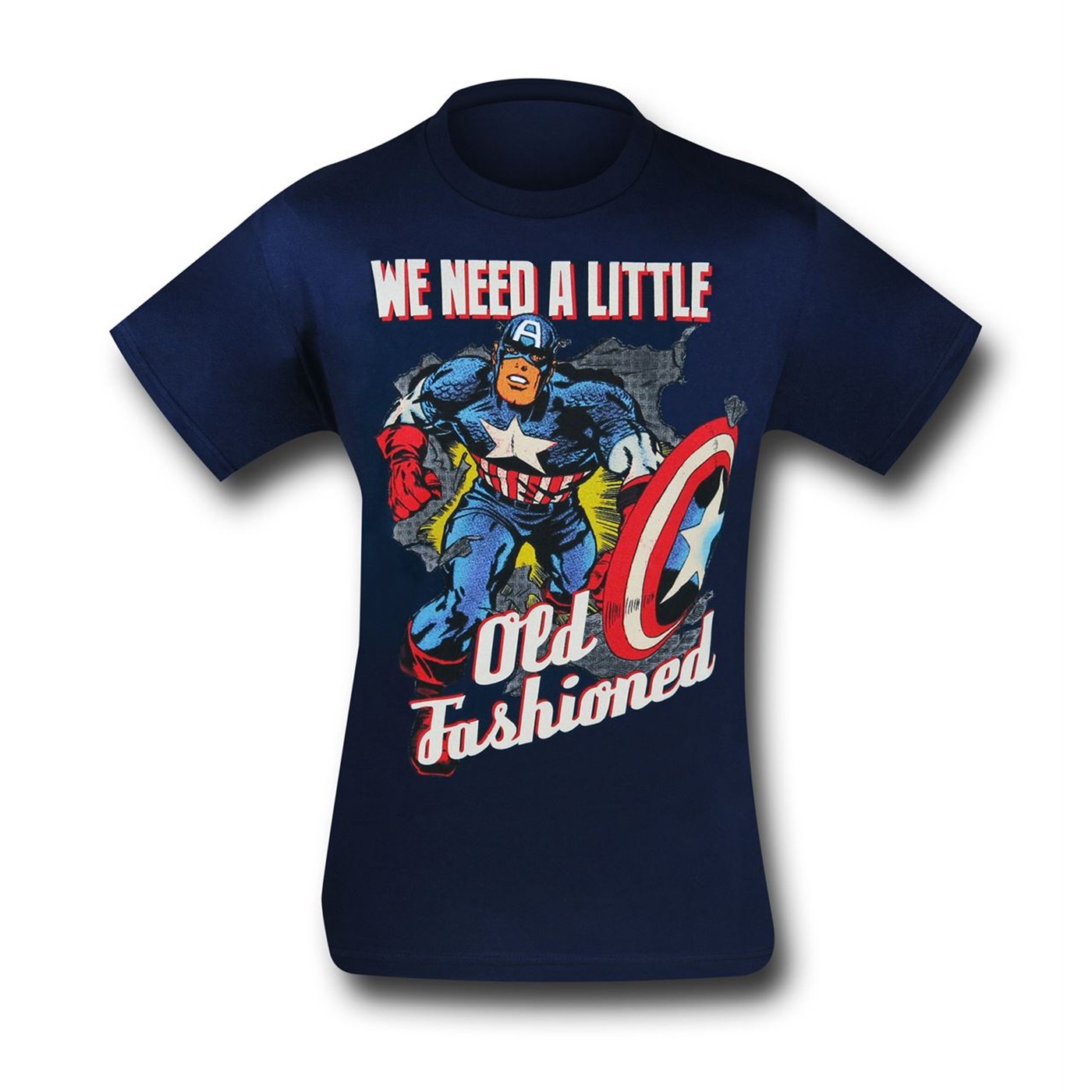 Captain America Old Fashioned 30 Single T-Shirt