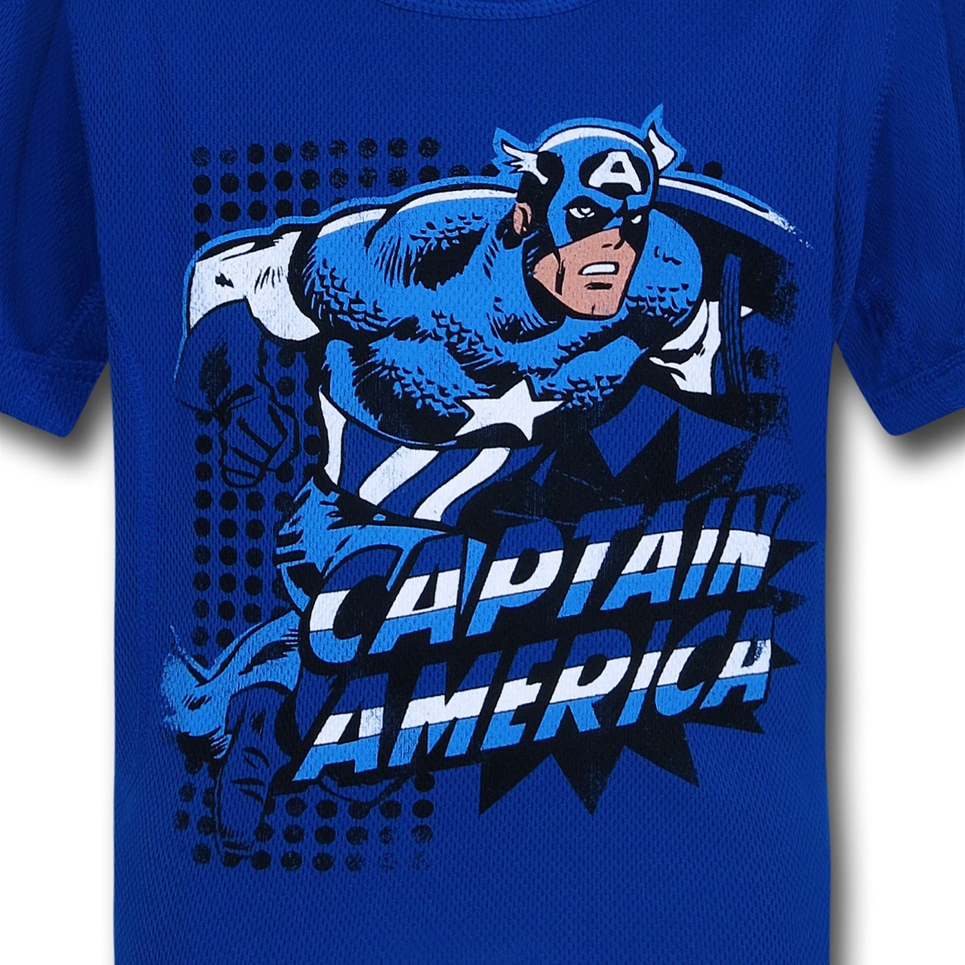 Captain America Striker Polymesh Kids T-Shirt