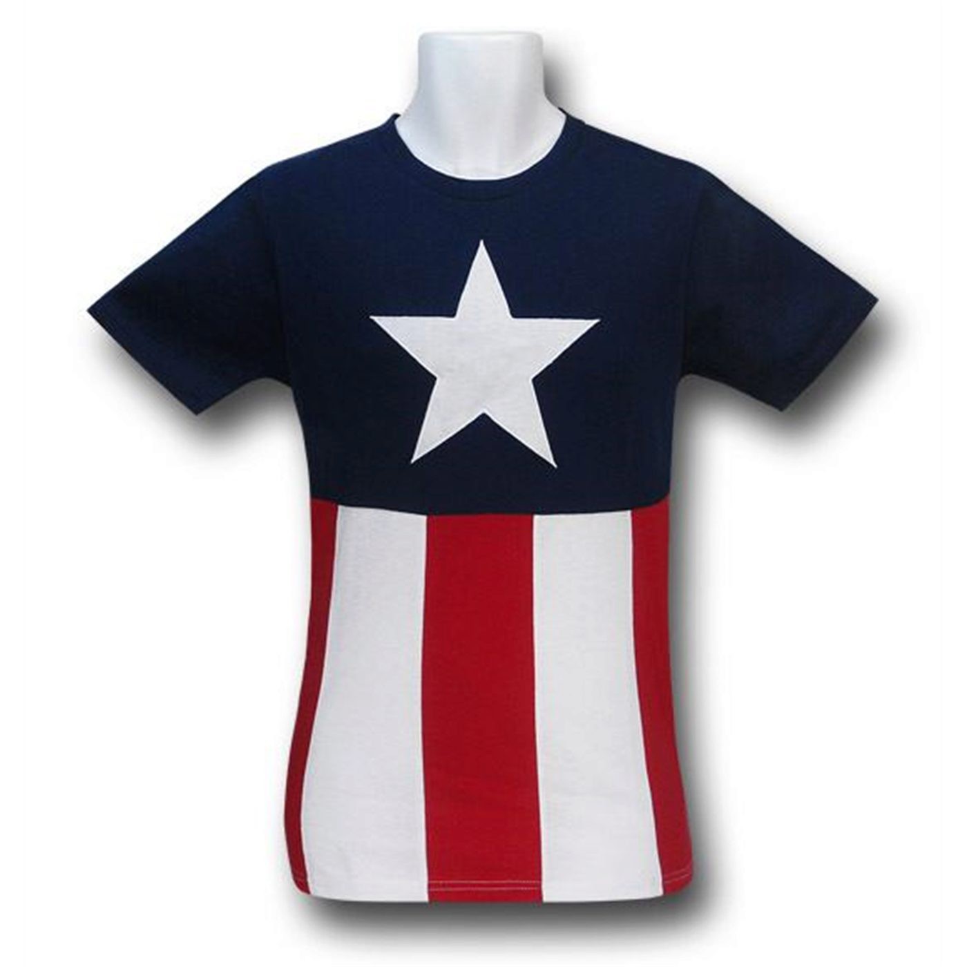 Captain America Stars & Stripes Cut & Sew T-Shirt