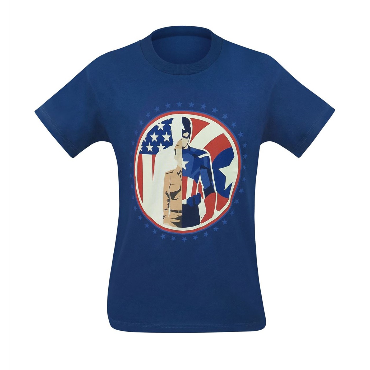 Captain America Steve Rogers Split Men's T-Shirt