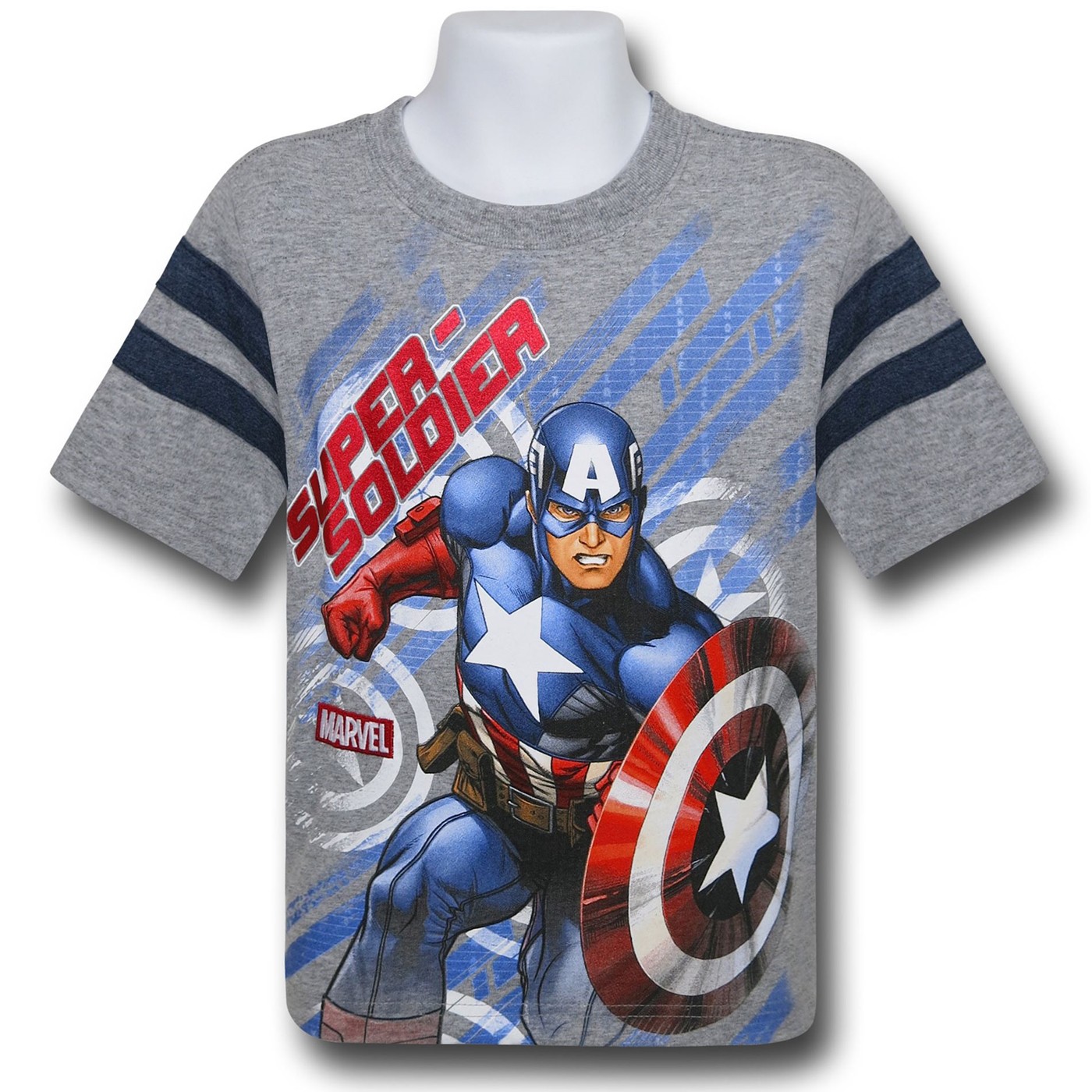 Captain America Super Soldier Red Foil Kids T-Shirt
