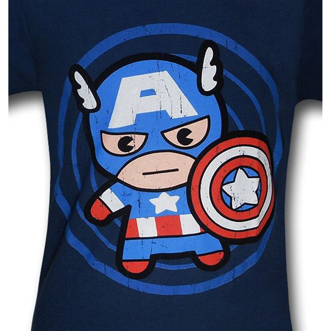 Captain America Toy In Circle 30 Single T-Shirt