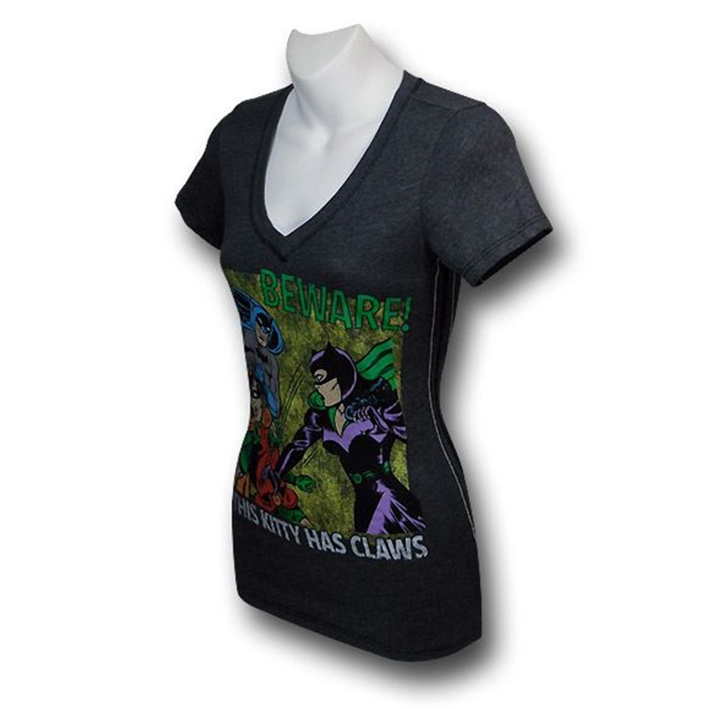 Catwoman Kitty Has Claws Juniors Trunk T-Shirt
