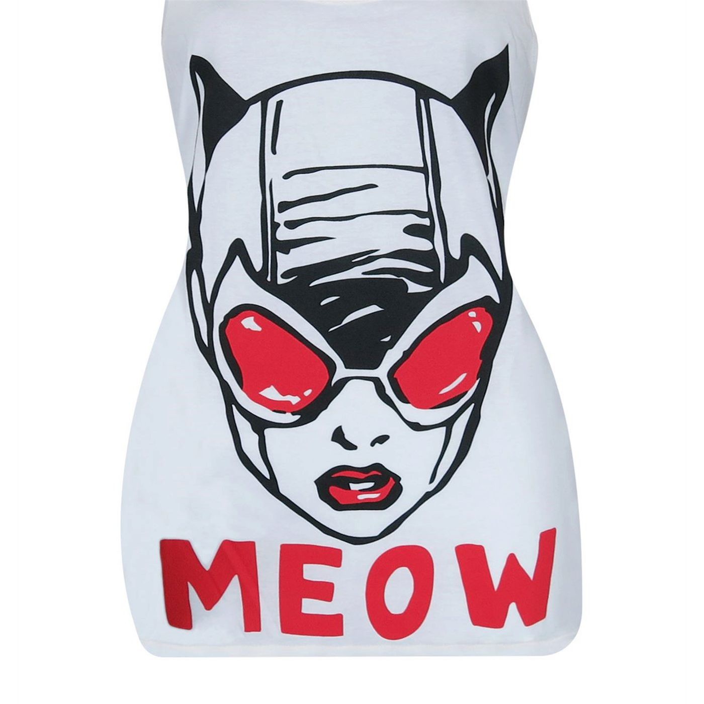 Catwoman Meow Women's Keyhole Tank Top