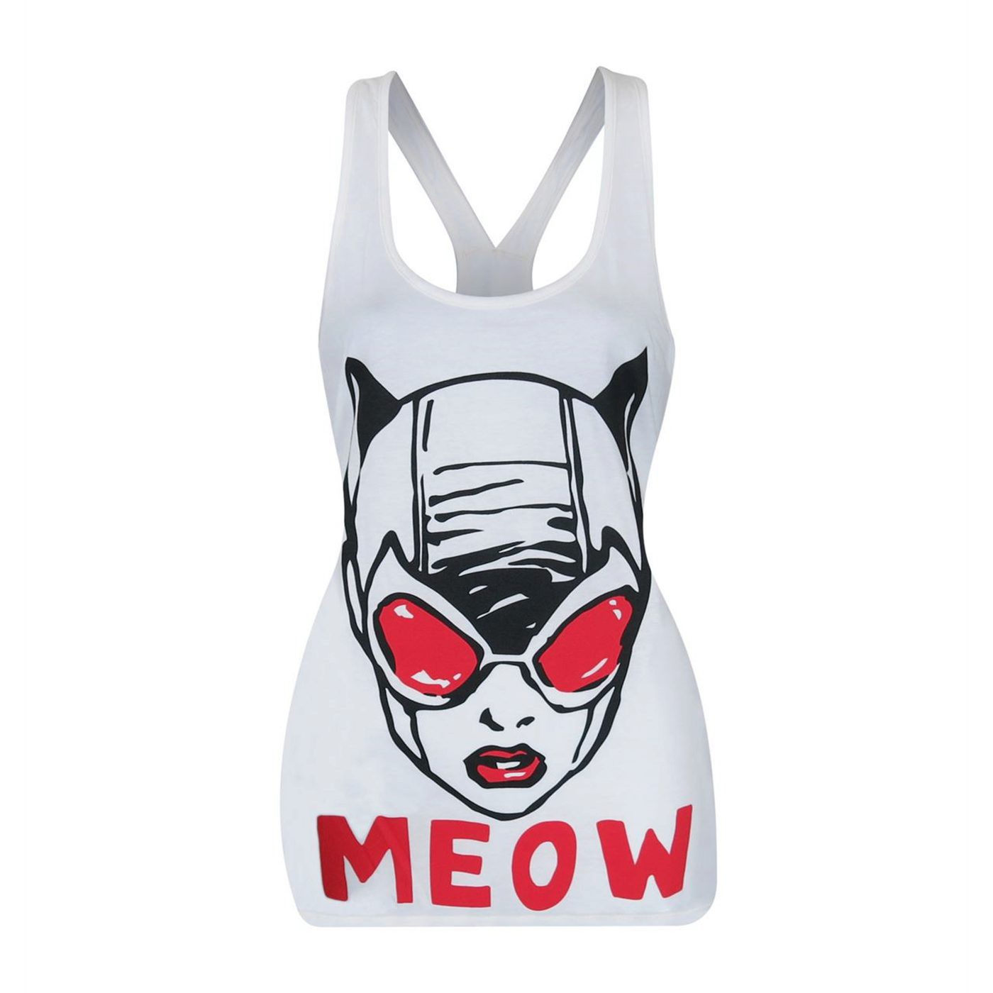 Catwoman Meow Women's Keyhole Tank Top