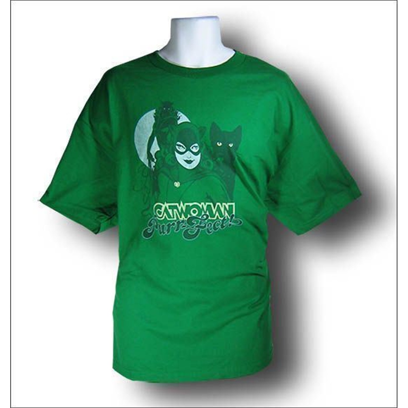 Catwoman Men's Green purrrfect T-Shirt