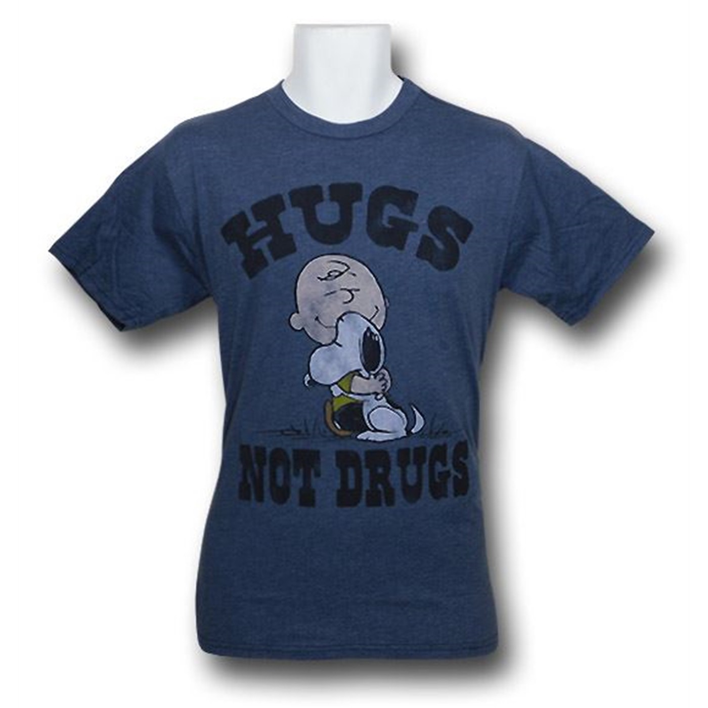 Charlie Brown Hugs Not Drugs Junk Food T-Shirt
