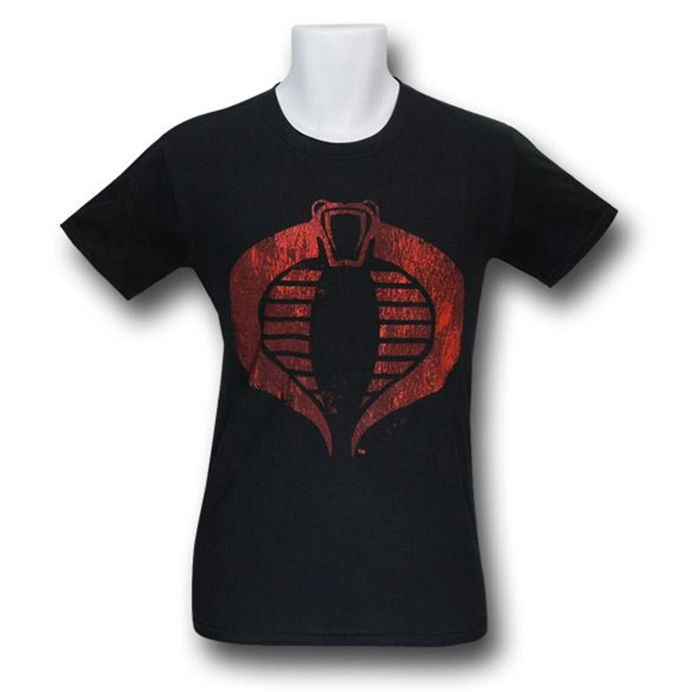 Cobra Distressed Symbol Black 30 Single T-Shirt