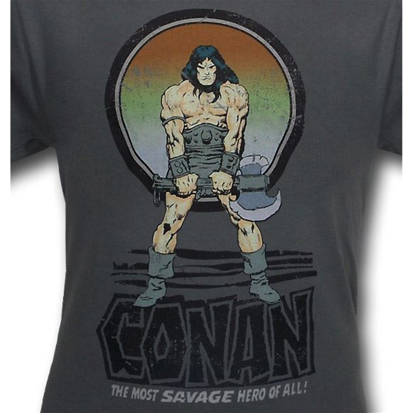 Conan Savage Hero Distressed T-Shirt