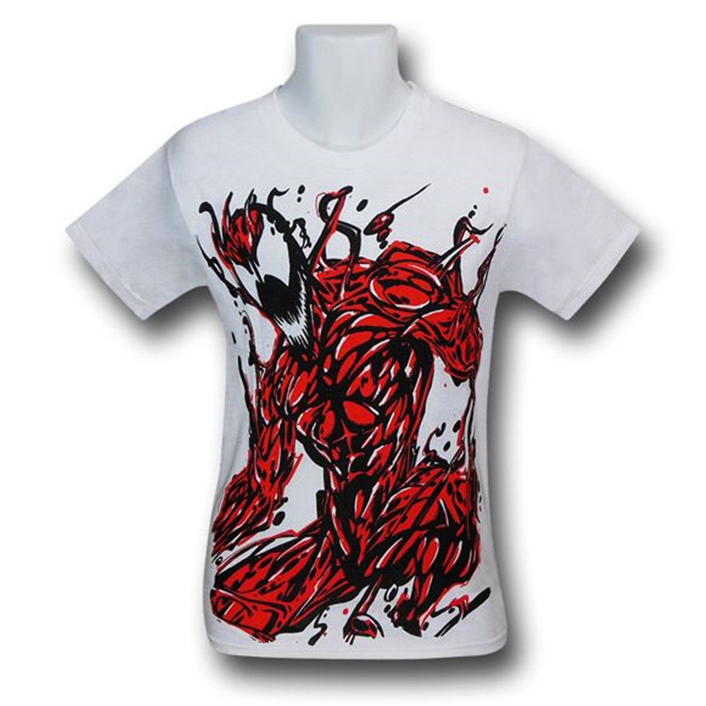 Carnage Angry Image on White T-Shirt