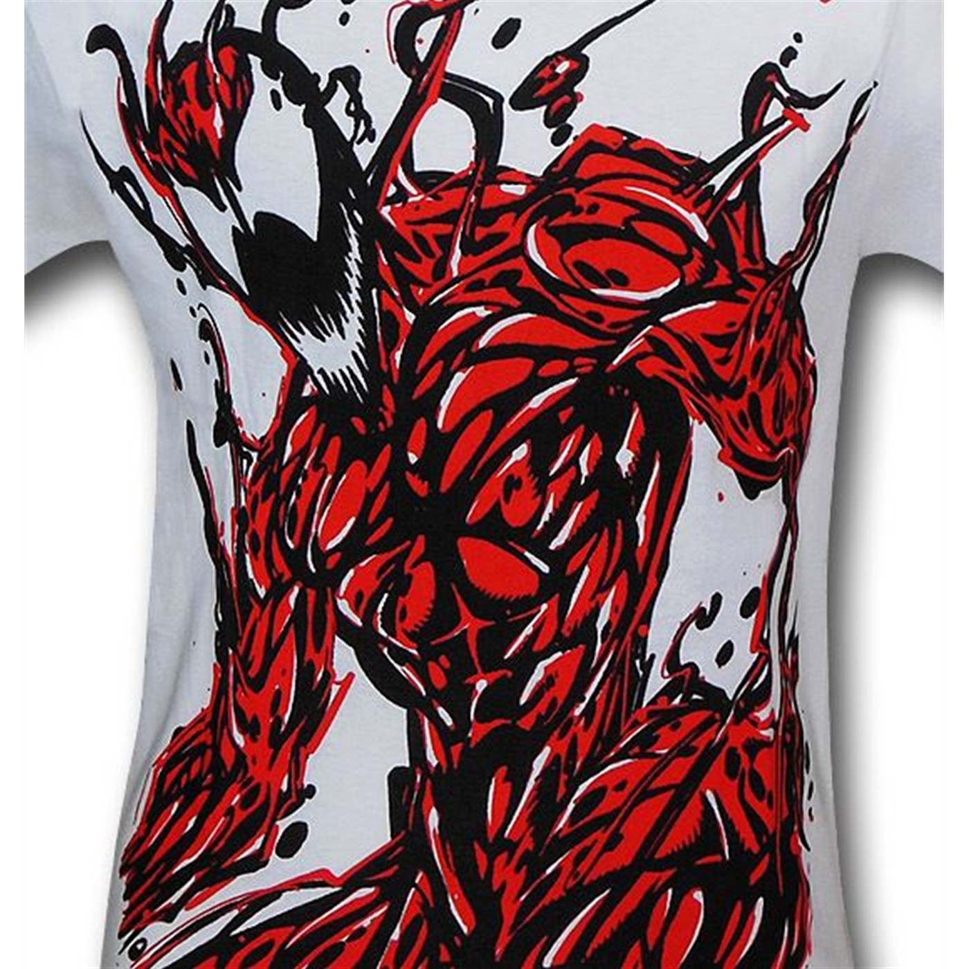Carnage Angry Image on White T-Shirt