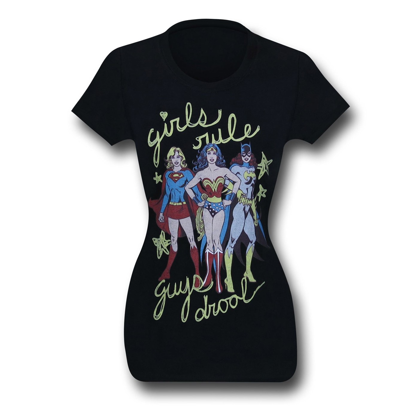 DC Superheroines Guys Drool Women's T-Shirt
