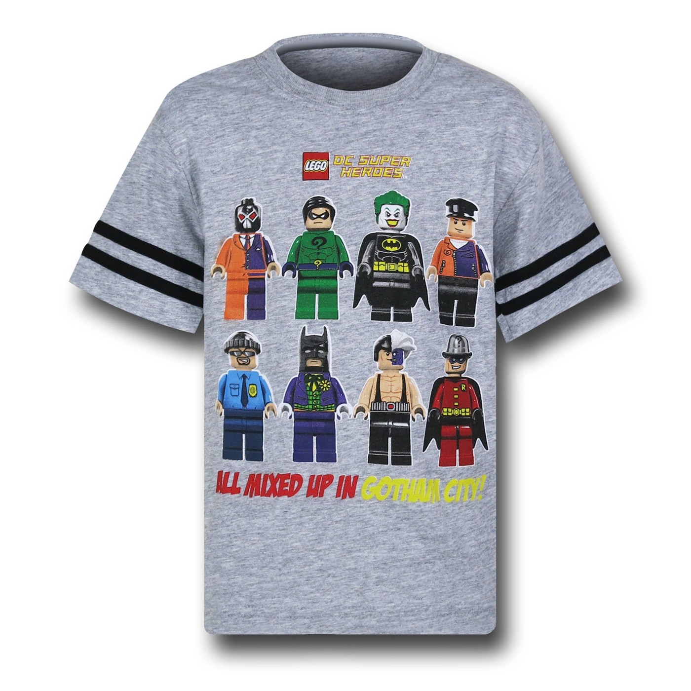 DC Lego Character Mix-Up Kids Athletic T-Shirt