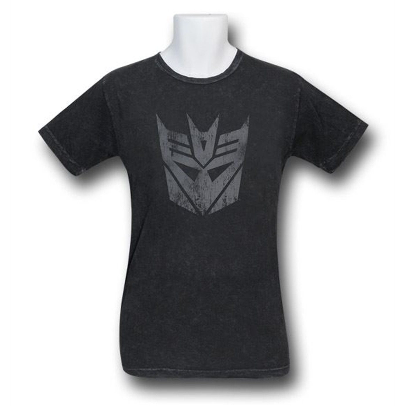 Decepticon Distressed Symbol Acid Wash T-Shirt