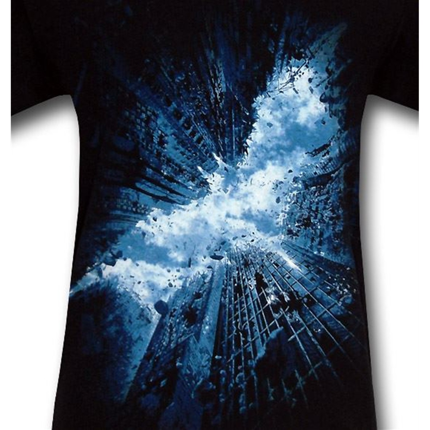 Dark Knight Rises Crumbling City Symbol T-Shirt