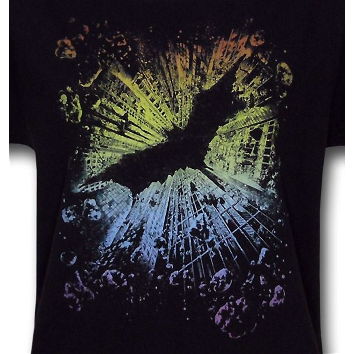 Dark Knight Rises Womens Colored Drop Bat T-Shirt