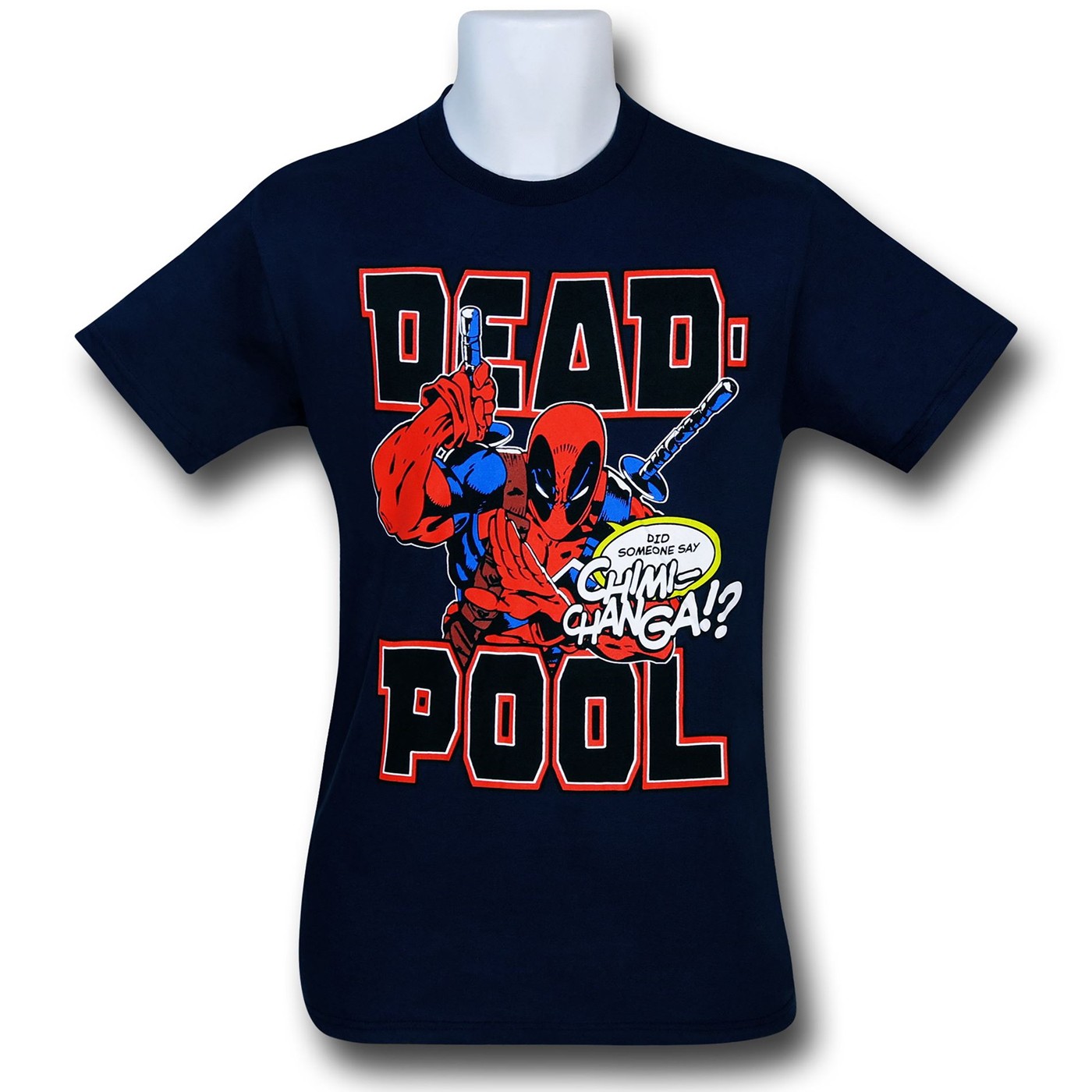 Deadpool Chimichanga Navy T-Shirt