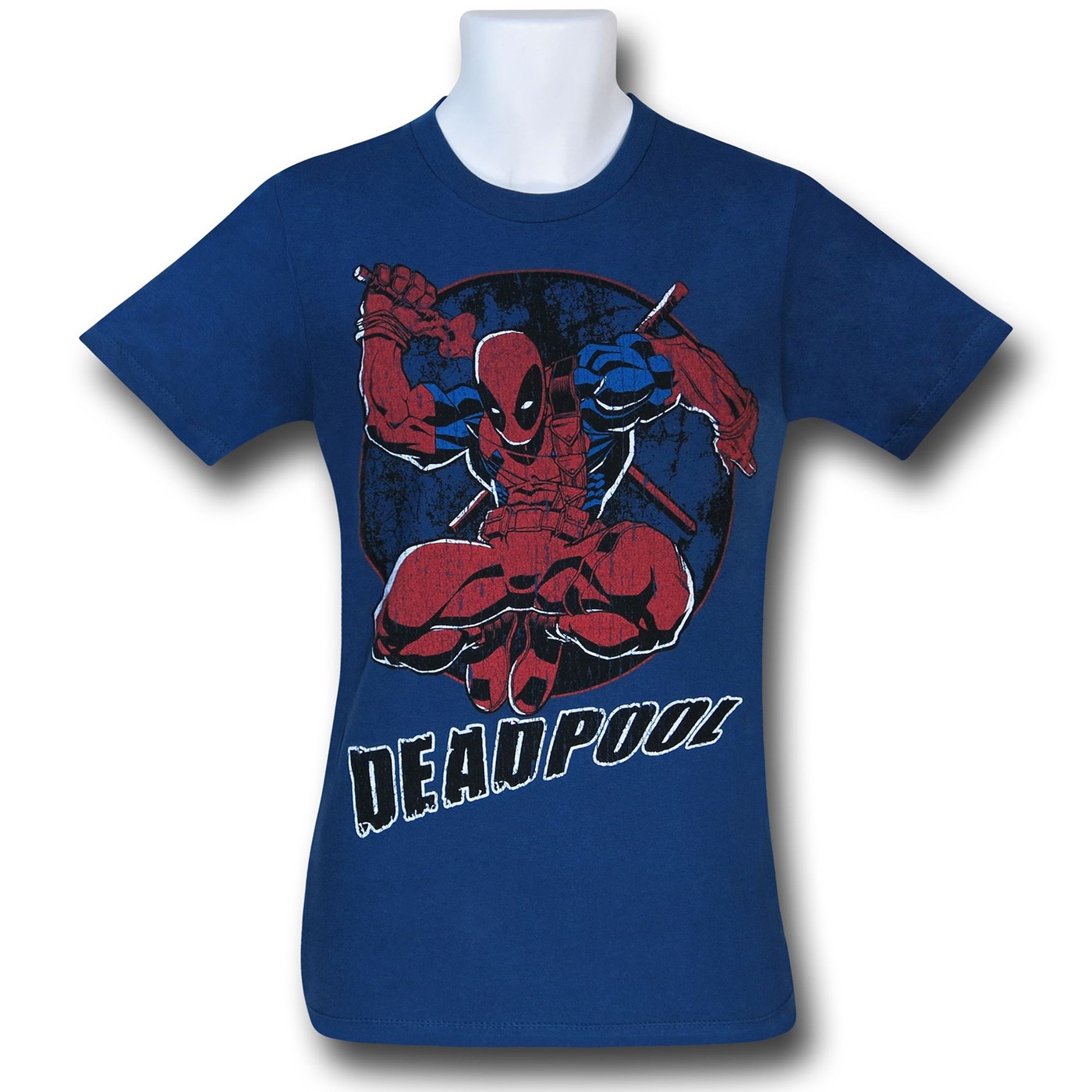 Deadpool Circle Leap Light Navy 30 Single T-Shirt