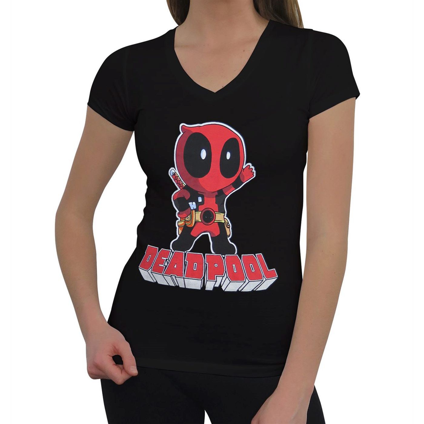 Deadpool Hey There Women's V-Neck T-Shirt