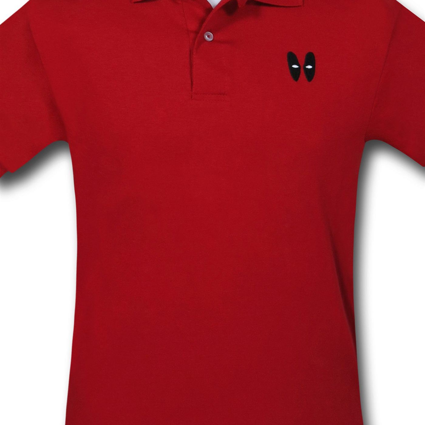 Deadpool Minimal Mask Red Polo Shirt