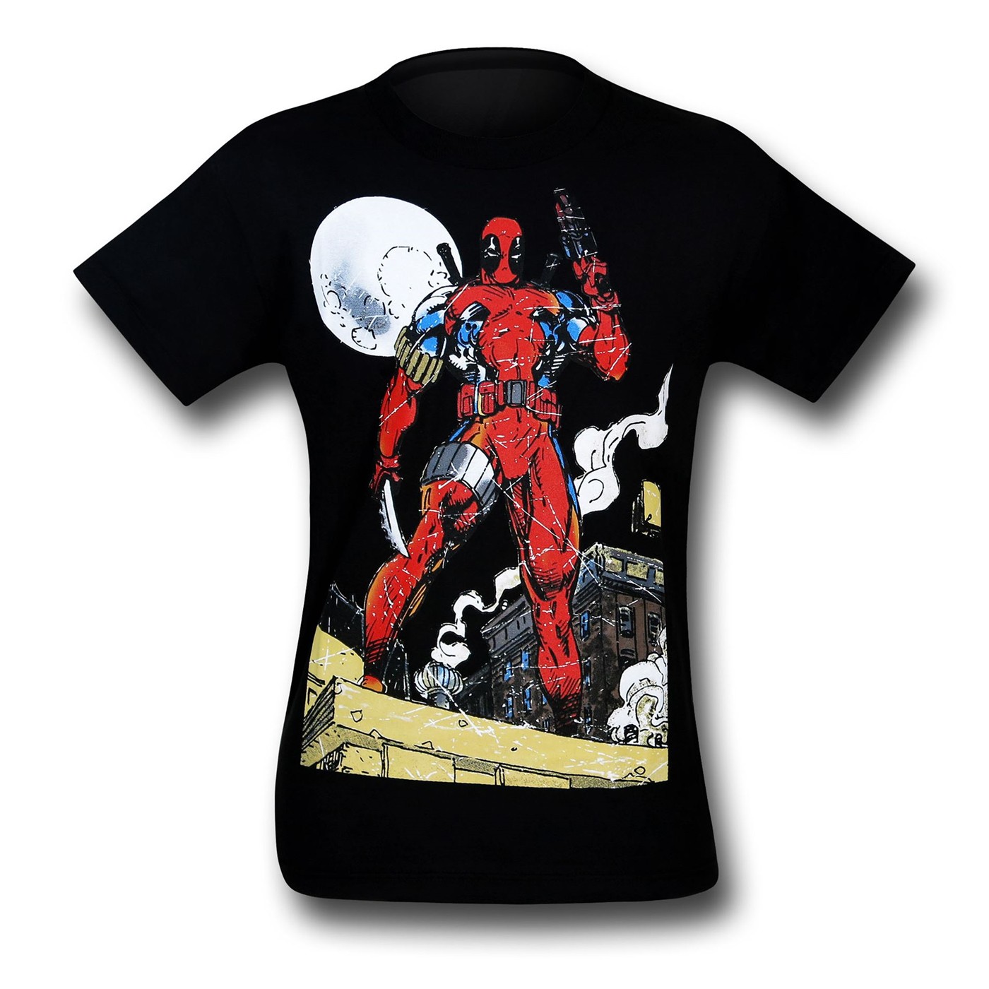 Deadpool Night Watch Black T-Shirt