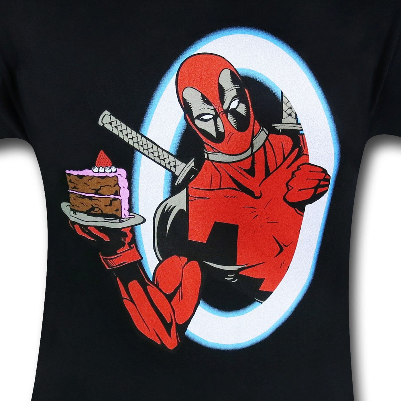 Deadpool Portal Piece of Cake 30 Single T-Shirt