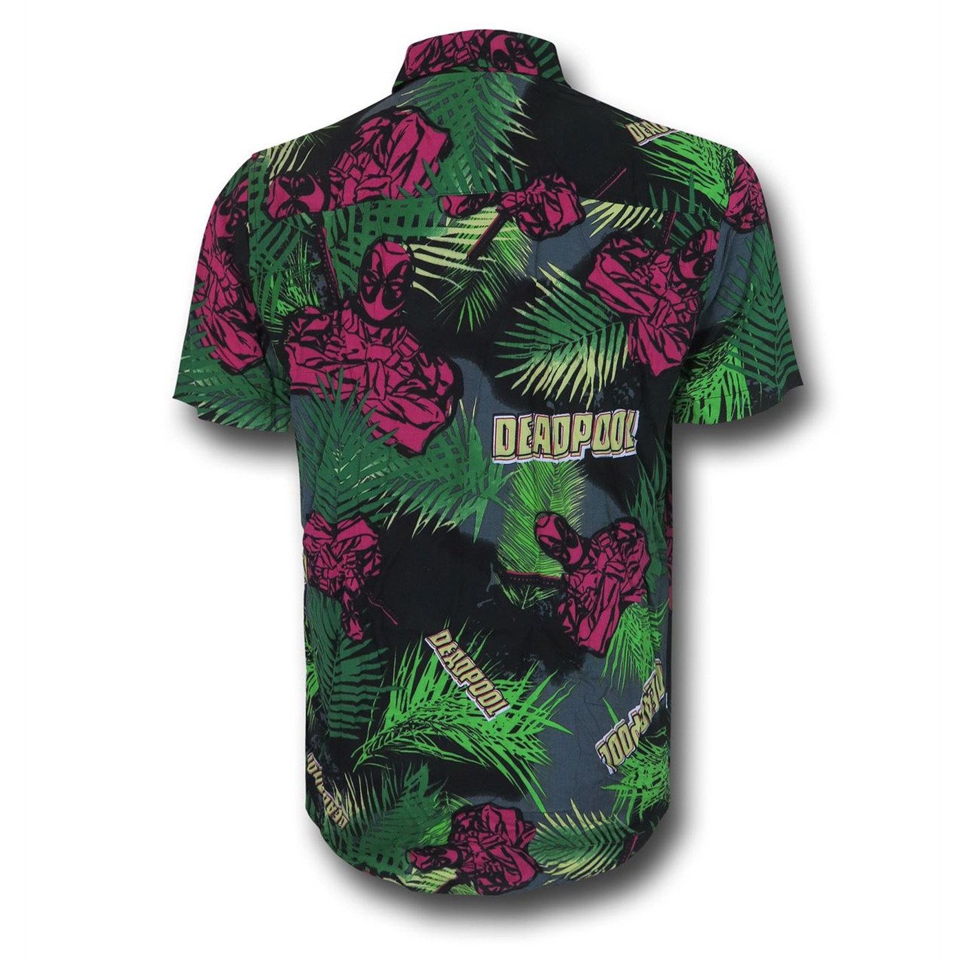 Deadpool Tropical Woven Button Down Shirt