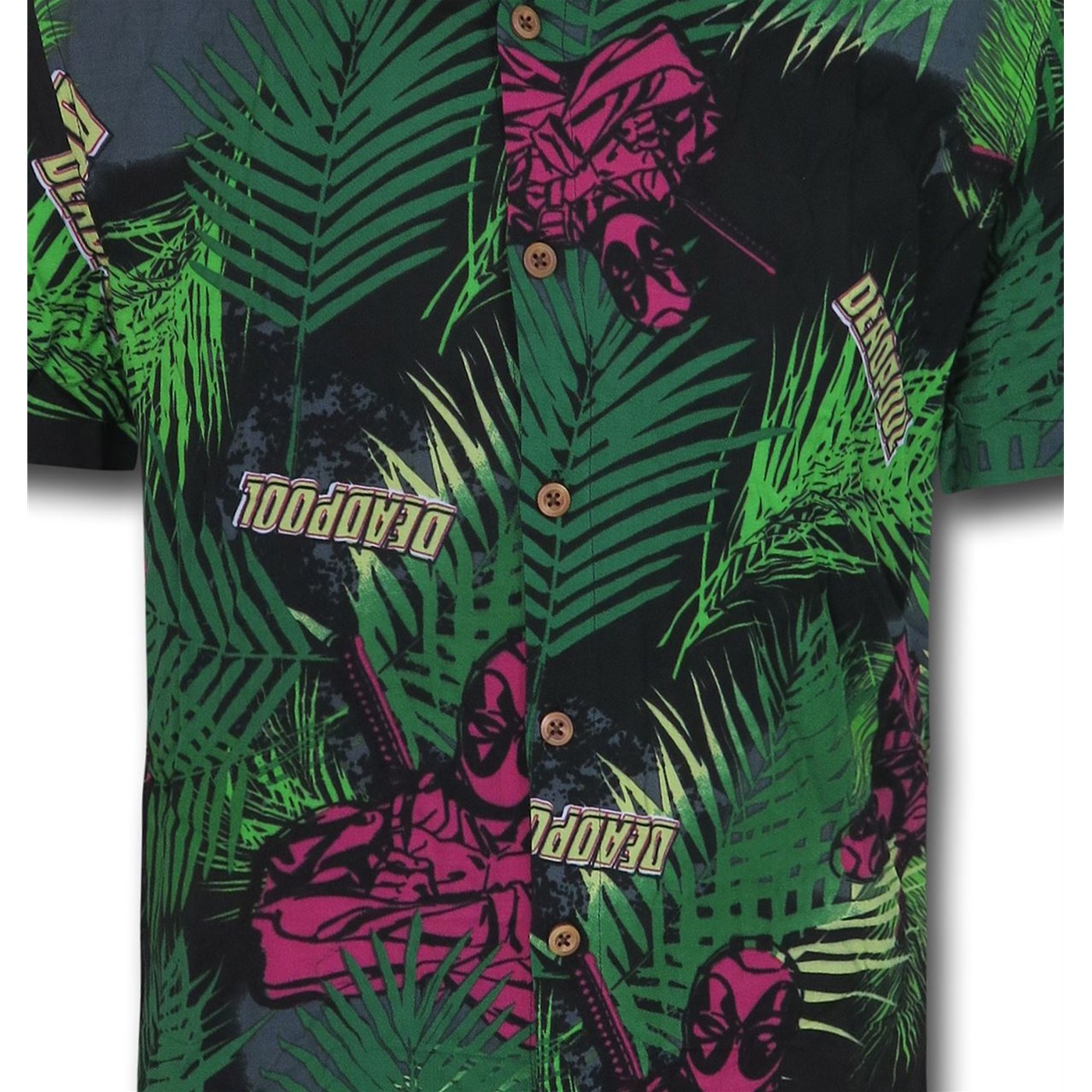 Deadpool Tropical Woven Button Down Shirt