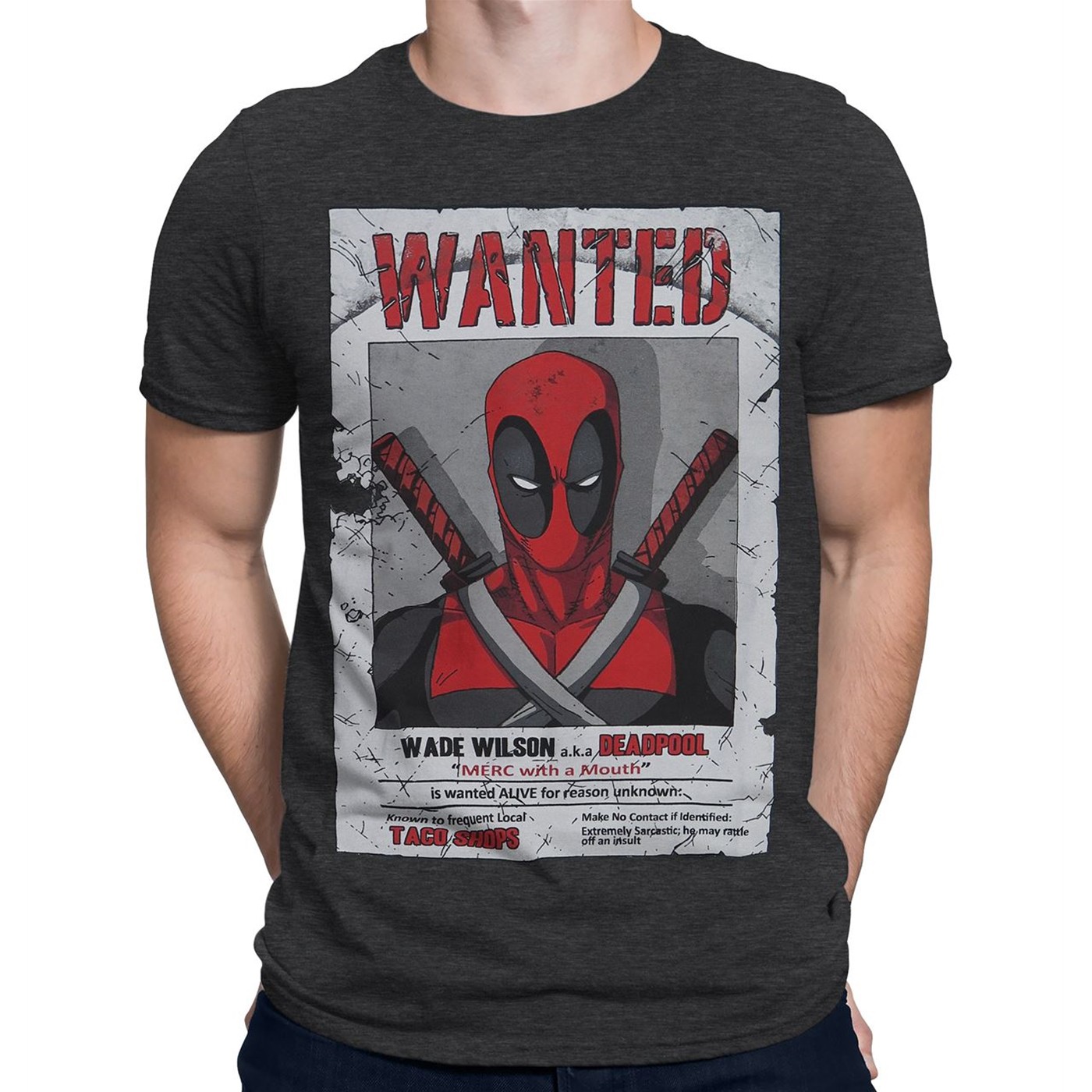 Deadpool Wade Wilson Wanted Men's T-Shirt
