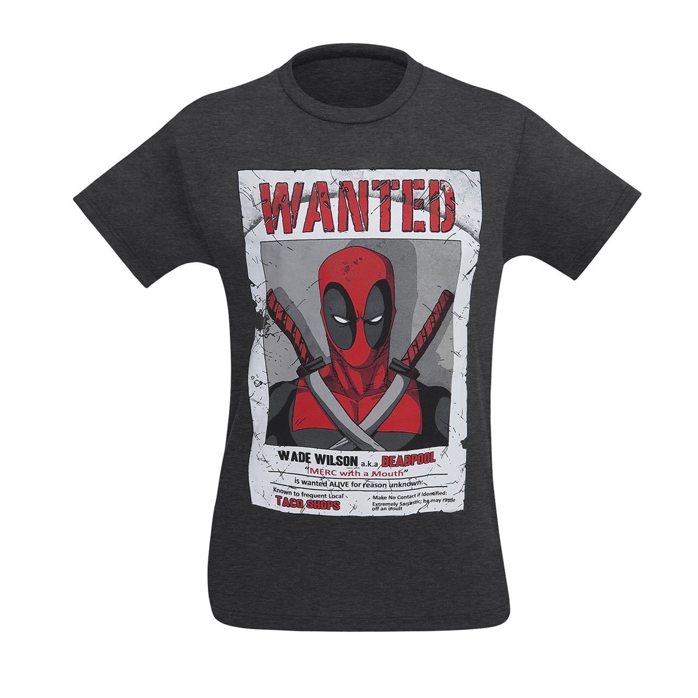 Deadpool Wade Wilson Wanted Men's T-Shirt