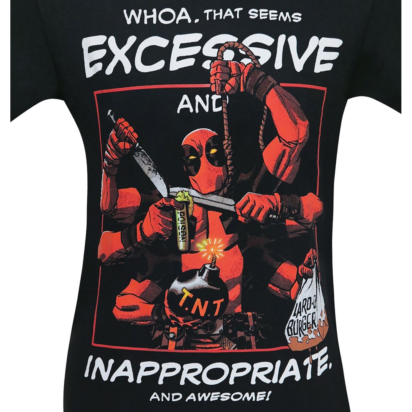 Deadpool Whoa That Seems Excessive Men's T-Shirt