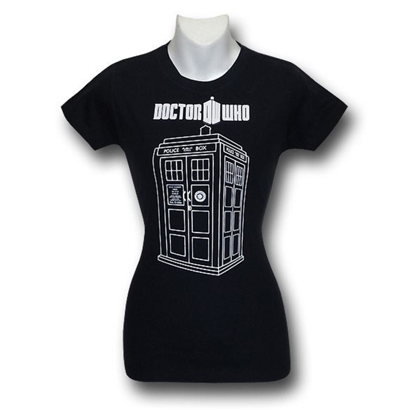 Doctor Who Women's Tardis Outline T-Shirt
