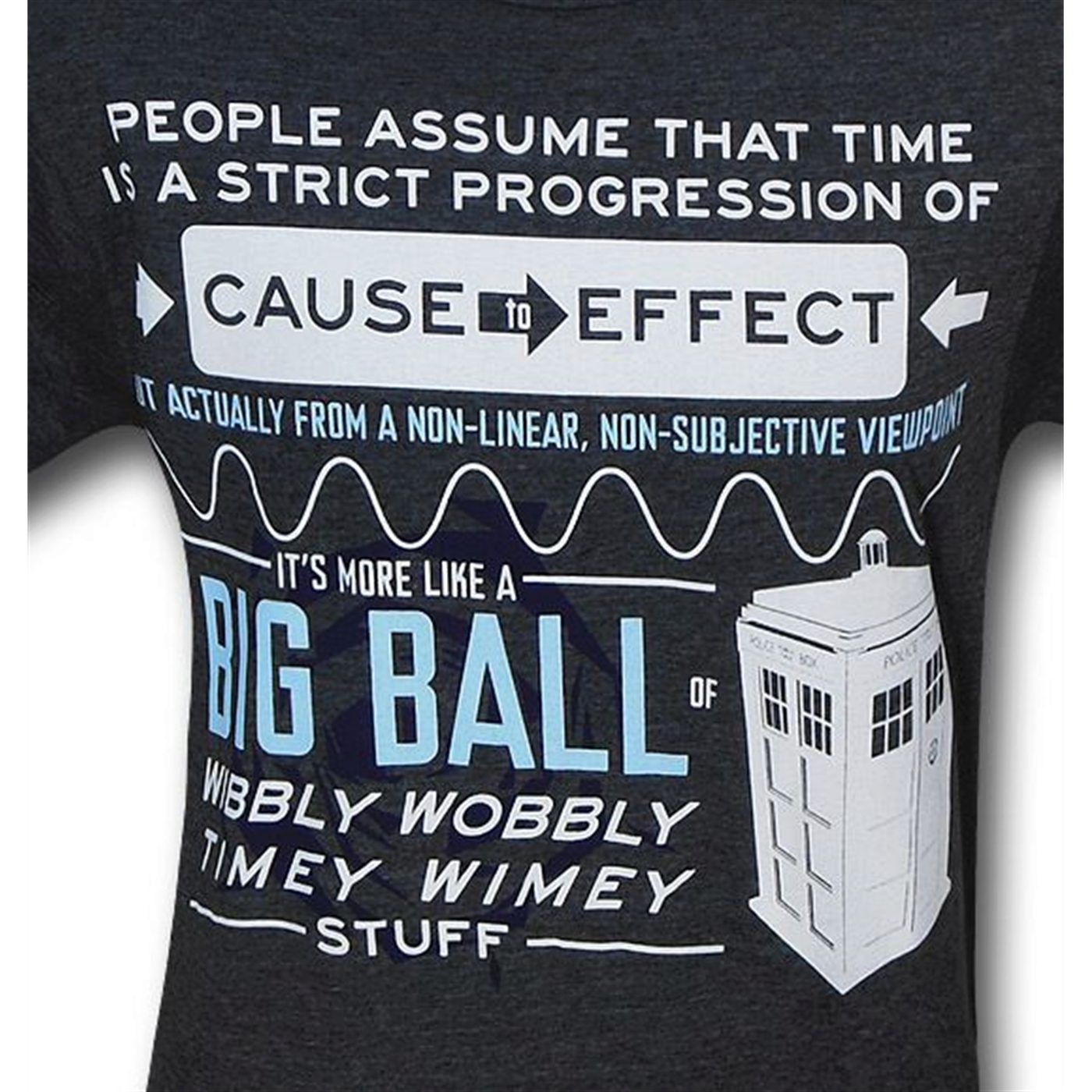 Doctor Who Timey Wimey 30 Single T-Shirt