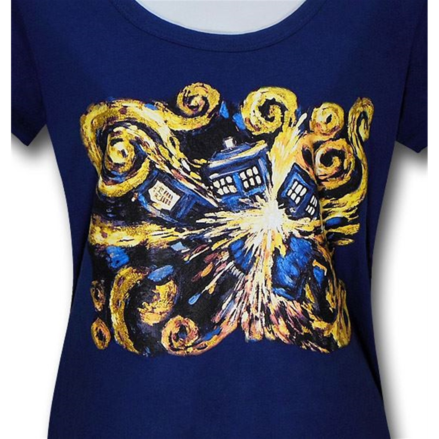 Doctor Who Van Gogh Scoop Neck Women's T-Shirt