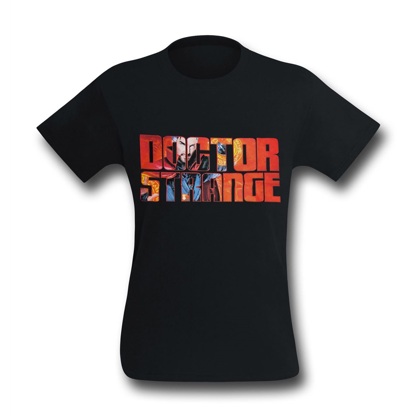 Dr. Strange Face in Logo Men's T-Shirt