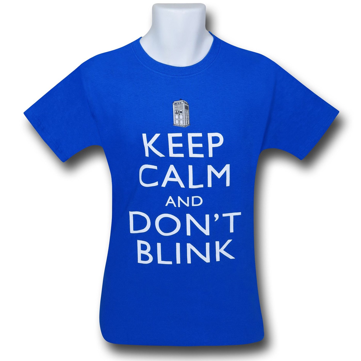 Doctor Who Don't Blink Blue T-Shirt