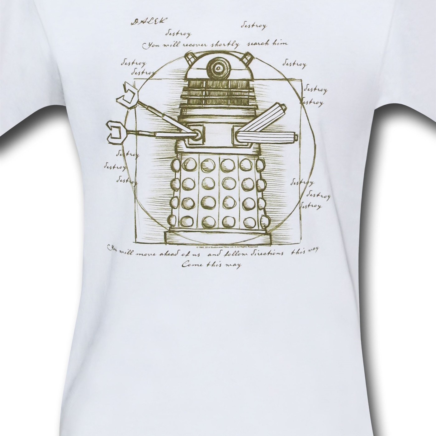 Doctor Who Vitruvian Dalek 30 Single T-Shirt