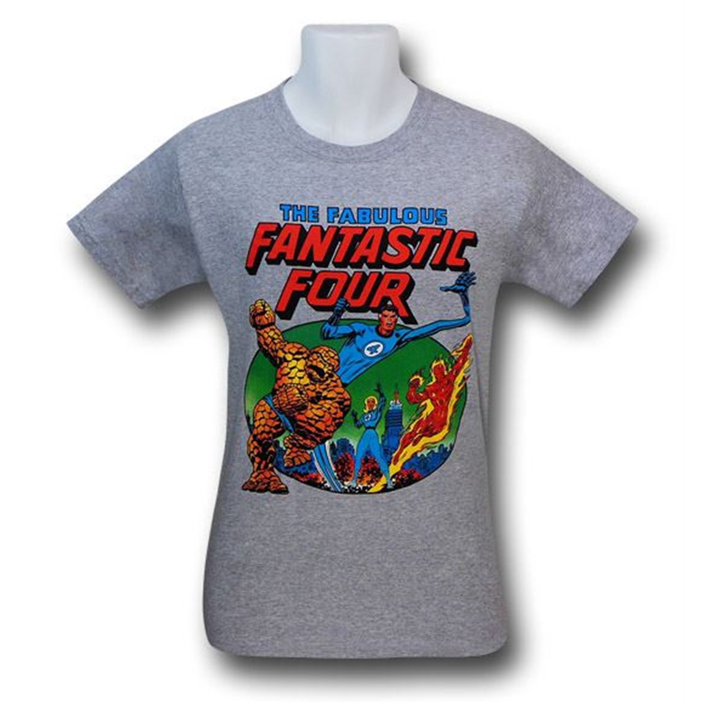 Fantastic Four Fabulous Heather Grey T-Shirt