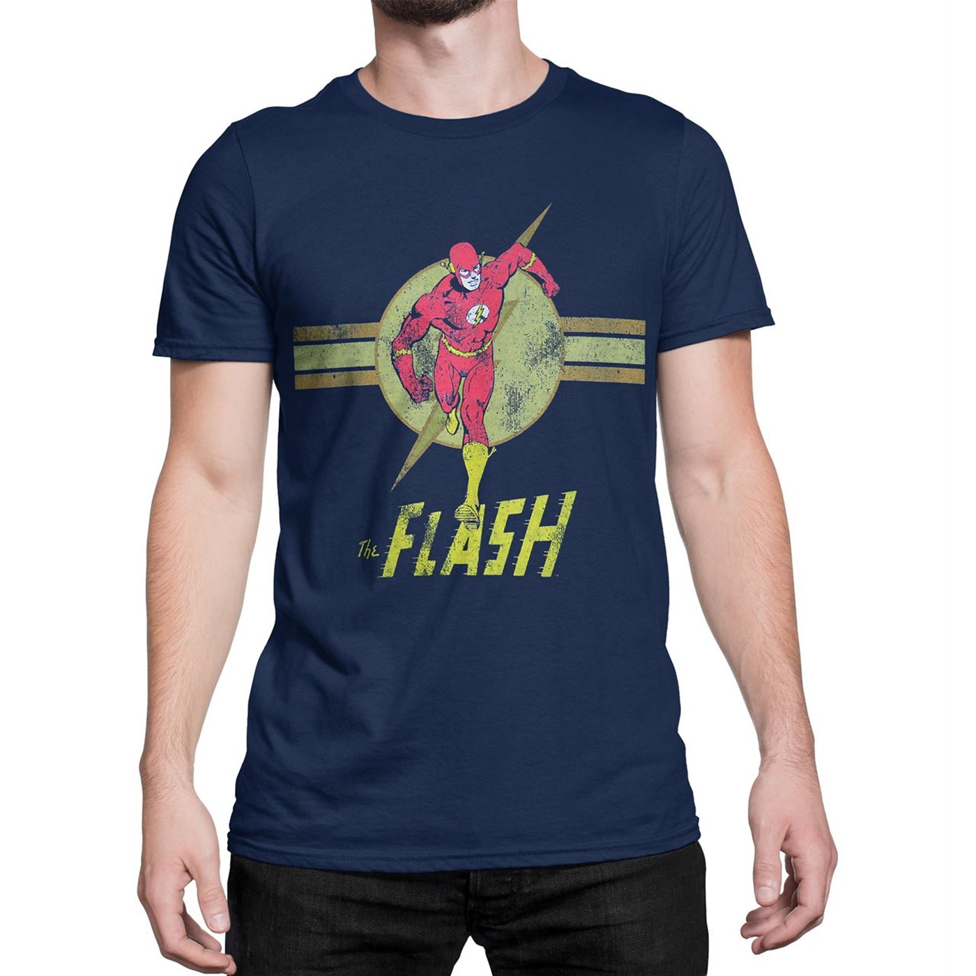 Flash Navy Blue Streaker 30 Single T-Shirt