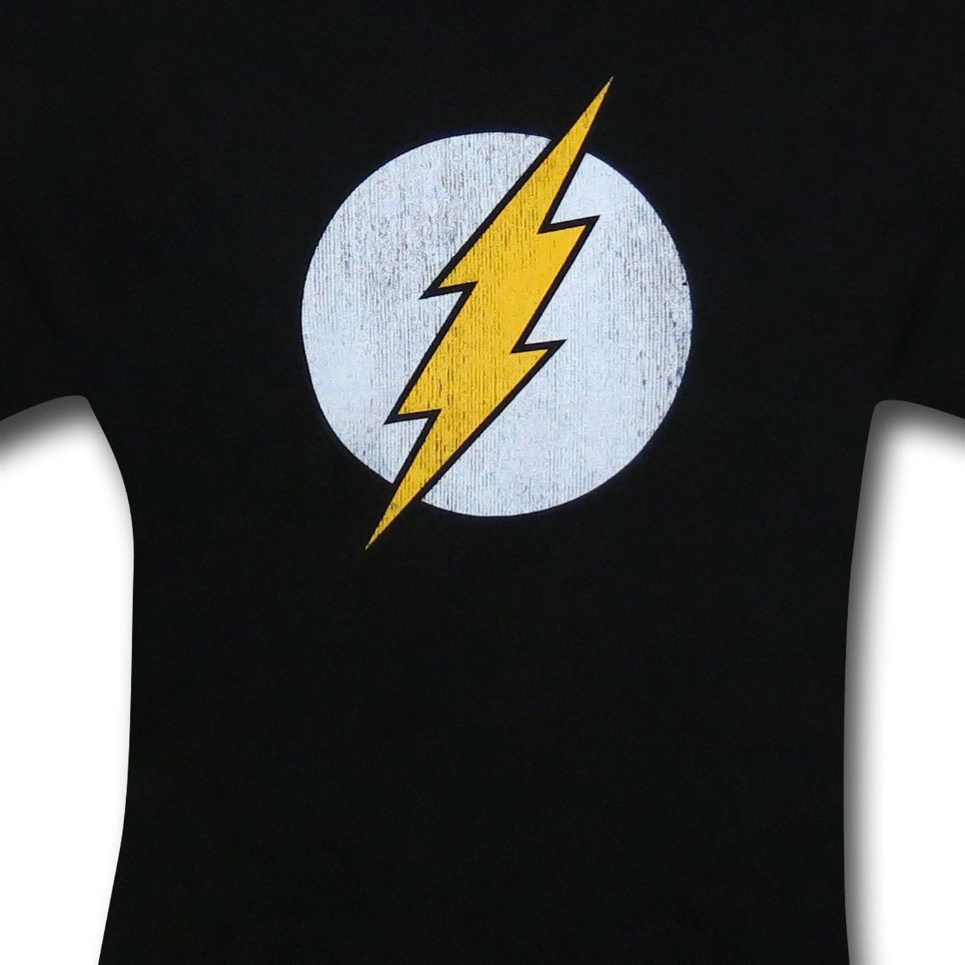 Flash Distressed Symbol Black T-Shirt