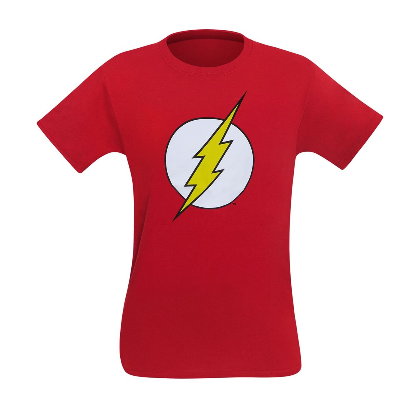 DC Comics Golden Age Flash Symbol T-Shirt – Men's Red Graphic Tee, 100% Cotton