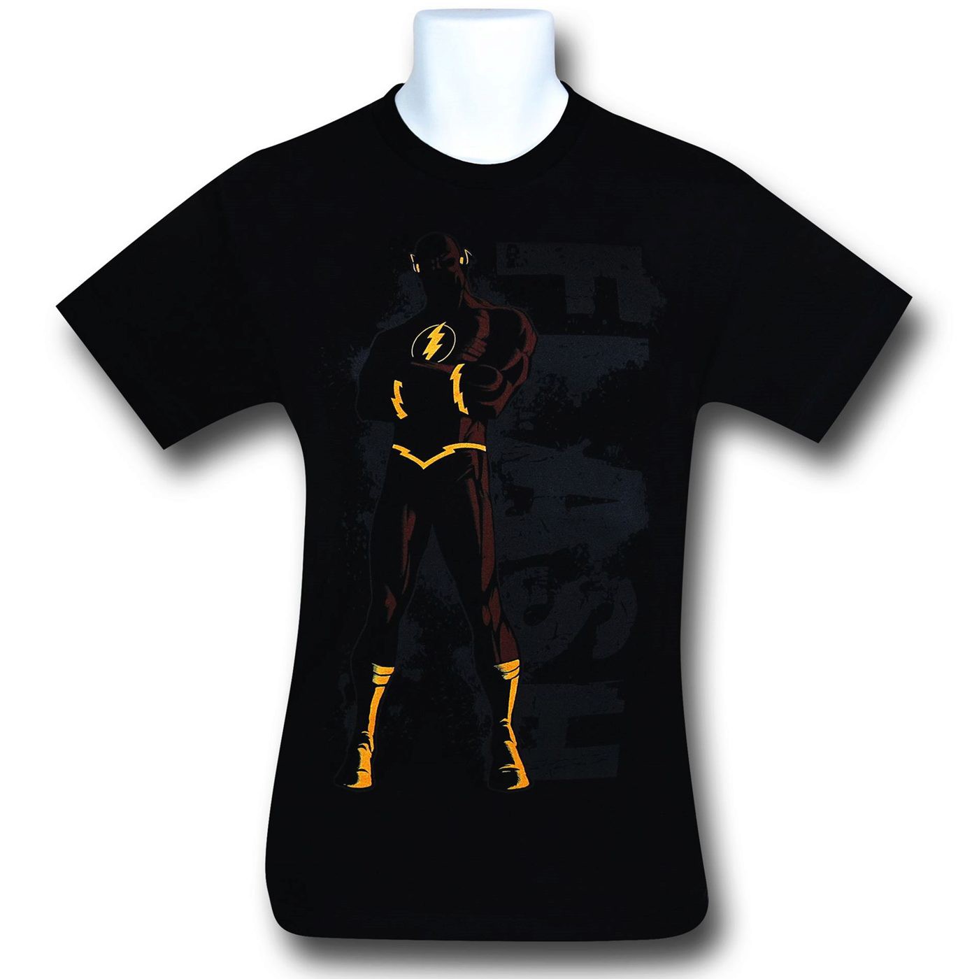 Flash In Front of Logo Black T-Shirt