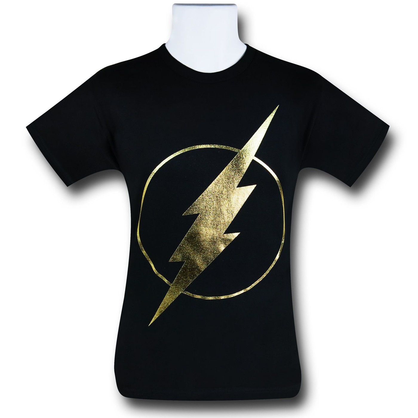 Flash Black Gold Symbol 30 Single T-Shirt