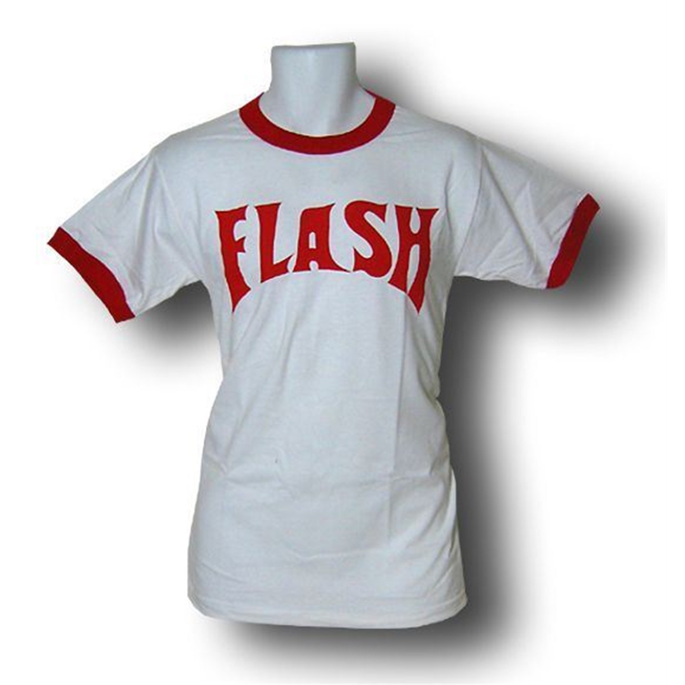 Flash Gordon Logo White Ringer T-Shirt